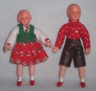 Caco Puppenpaar Unbespielt,  2 Puppen Für Puppenhaus,  Junge Und Mädchen Bild