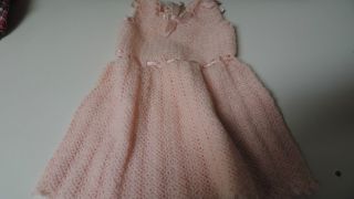 Puppenkleidung,  Kleid,  Rosa,  Jacke,  Blau - Weiss,  Handarbeit,  20er Jahre,  Puppe Bild