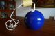 Stylische Blaue Pendelleuchte Hängelampe Deckenlampe Space Age Sputnik Vintage 1960-1969 Bild 3