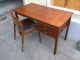 Teak Holz Schreibtisch Tisch Dk Retro 60er 70er Style_60s 70s Vintage Desk 1960-1969 Bild 11