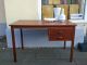 Teak Holz Schreibtisch Tisch Dk Retro 60er 70er Style_60s 70s Vintage Desk 1960-1969 Bild 1