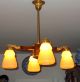 Jugendstillampe,  Lampe,  Lüster,  Leuchter,  Laterne,  Wandlampe,  Salon Lamp,  Deckenlampe Antike Originale vor 1945 Bild 3
