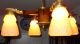 Jugendstillampe,  Lampe,  Lüster,  Leuchter,  Laterne,  Wandlampe,  Salon Lamp,  Deckenlampe Antike Originale vor 1945 Bild 4