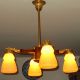 Jugendstillampe,  Lampe,  Lüster,  Leuchter,  Laterne,  Wandlampe,  Salon Lamp,  Deckenlampe Antike Originale vor 1945 Bild 5