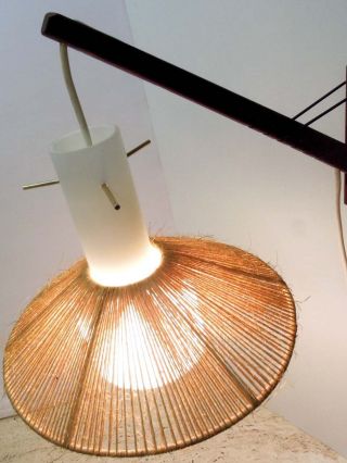 Teak Lampe Wandlampe Denmark - Zu String Scissor Lamp Scherenlampe Regal Shelf Bild