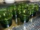 5 Glas Becher Kristallglas Überfang Grün Pop Art 60er 70er Jahre 1970-1979 Bild 11