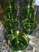 5 Glas Becher Kristallglas Überfang Grün Pop Art 60er 70er Jahre 1970-1979 Bild 2
