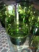 5 Glas Becher Kristallglas Überfang Grün Pop Art 60er 70er Jahre 1970-1979 Bild 7