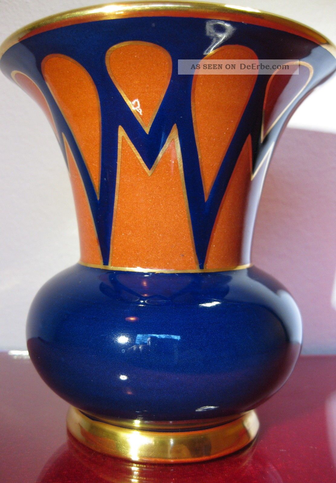 Kaiserliche Majolika WerkstÄtten; Manufactur Cadinen; Vase 12 Cm; Um 1930 Nach Marke & Herkunft Bild
