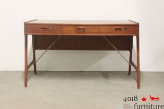 Teak Schreibtisch Danish Desk 50s 60s Midcentury Design Bild