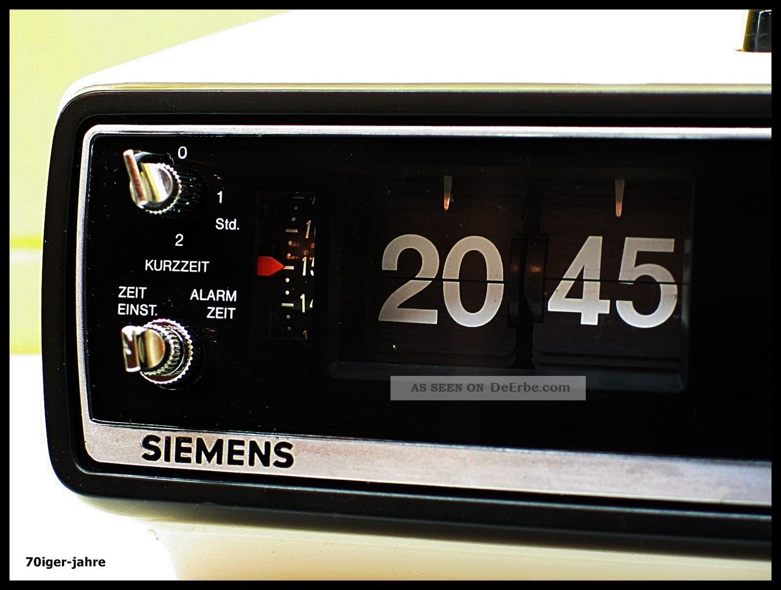 Siemens Alpha - Klappzahlen - Radio - Radiowecker - Wecker - Flip Clock - 70er Jahre - Vintage 1970-1979 Bild