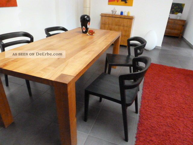 Lambert 4 Stuhle Stuhl Cicero Eiche Schwarz Modern Selten