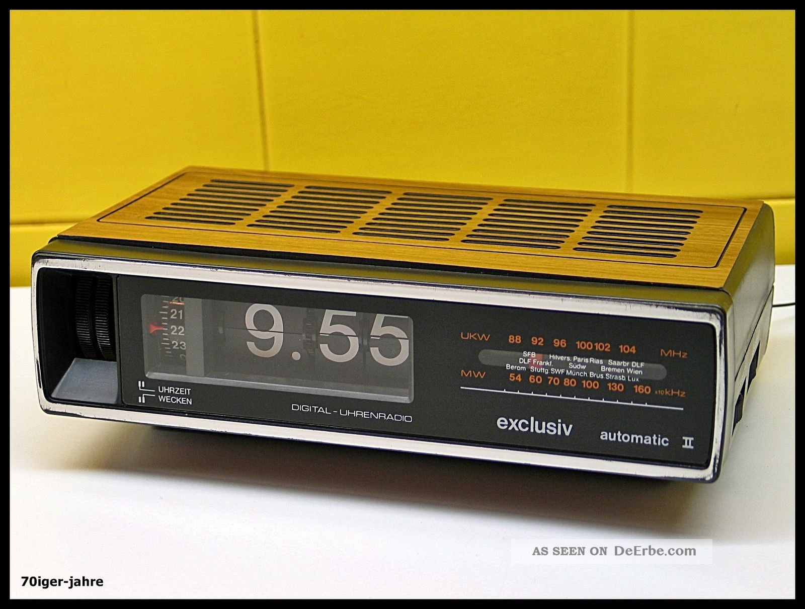 Exclusiv Digitaluhr - Klappzahlen - Radiowecker - Wecker - Radio - Flip Clock - 70er - Vintage 1970-1979 Bild