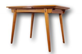 Mid Century Tisch Esstisch Ausziehbar RÜster Rockabilly Ära 50er 60er Bild