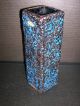 Kreutz Keramik Vase Lava - Design 423 Schwarz - Blau 60er/70er Jahre 1970-1979 Bild 3