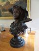 Büste Skulptur Mädchen Bronze Jugendstil Um 1920 - Signiert - 6,  3kg - Sehr Schön 1890-1919, Jugendstil Bild 2