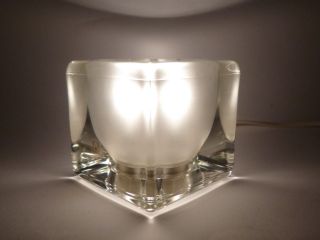 Peill & Putzler Tischlampe Glas Lampe Ice Cube Ta14 Design 1970er Bild