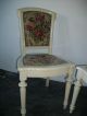 Antik 2 Stühle Stuhl Shabby Chic Landhaus Franske Weiß Vintage 1920-1949, Art Déco Bild 1