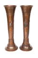 Paar Große Jugendstil - Vasen Aus Kupfer,  Um Ca.  1900 1890-1919, Jugendstil Bild 3