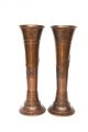 Paar Große Jugendstil - Vasen Aus Kupfer,  Um Ca.  1900 1890-1919, Jugendstil Bild 4
