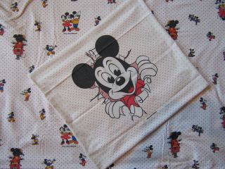 Kinder Bettwäsche Walt Disneys Micki Maus Vintage 70er Jahre Bild