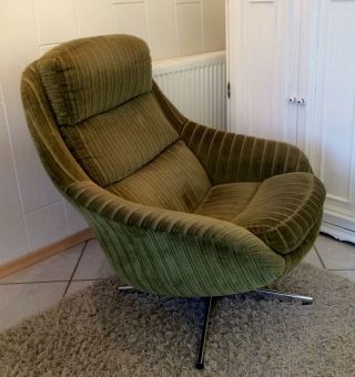 Vintage 70er Jahre Sessel In Grün.  Top Bild