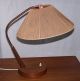 Kupferlampe Tischlampe Table Lamp Temde Typ 33 Teakholz Jacobsen Aera Danish 1950-1959 Bild 1
