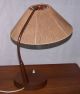 Kupferlampe Tischlampe Table Lamp Temde Typ 33 Teakholz Jacobsen Aera Danish 1950-1959 Bild 3