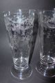 5 Jugendstil Kristall Glas Trink Gläser Herrliche Ätzung Floral Girlande Um 1900 Sammlerglas Bild 3