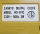 Rollzahlenwecker Sankyo Digital Clock Model No.  401c In Gelb,  70er Jahre 1970-1979 Bild 7