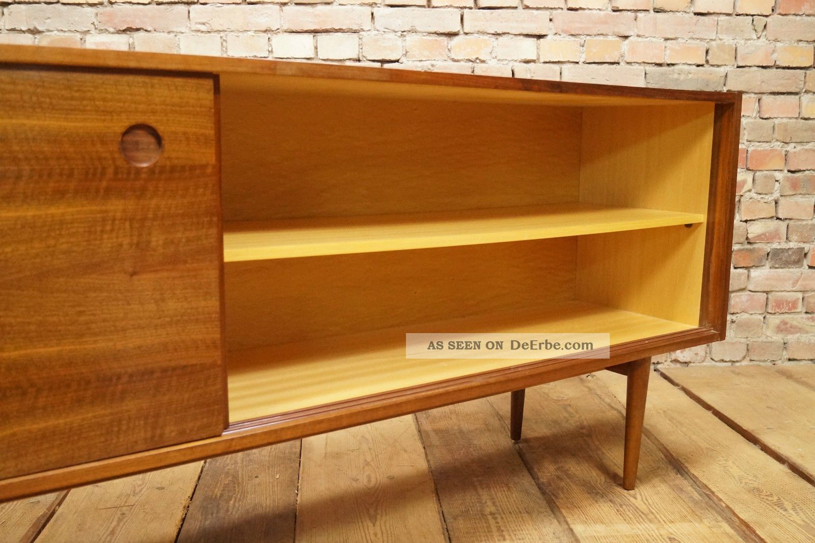 60er Nussbaum Sideboard Anrichte Kommode Credenza Cabinet Danish