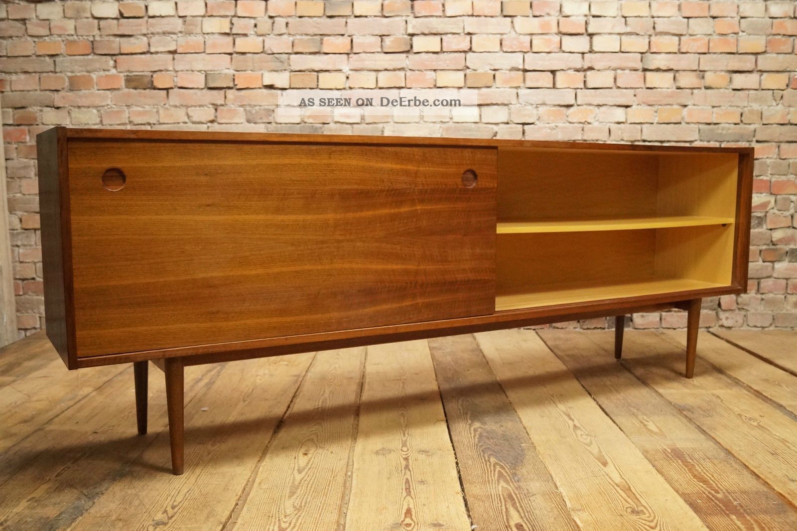 60er Nussbaum Sideboard Anrichte Kommode Credenza Cabinet Danish