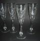 5 Jugendstil Kristall Glas Sektgläser Flöten Tiefschliff Schleuderstern Um 1900 Sammlerglas Bild 5