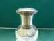 Wunderschöne Flacon Flasche Kleine Karaffe 800 Er Silber Kristall 12 Cm H 1890-1919, Jugendstil Bild 2