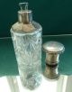 Wunderschöne Flacon Flasche Kleine Karaffe 800 Er Silber Kristall 12 Cm H 1890-1919, Jugendstil Bild 4