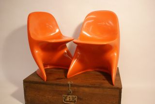 2 Casala - Casalino Kinderstühle In Orange - Pop Panton - Spacy Bild
