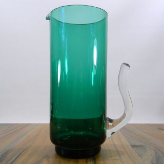 FormschÖner Pitcher Glas Krug Wasserkrug Mid Century Design Art Glass 1960s Bild