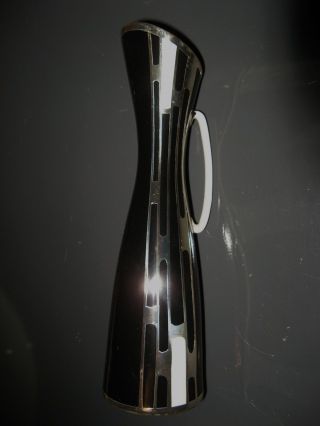 60er Jahre Porzellan Vase Mit Reinem Silber Overlay 1000 Gest.  H: 20,  5 Cm Bild