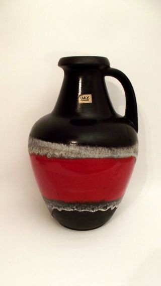 Bay Keramik Fat Lava Xxl Bodenvase 70er Jahre Bild