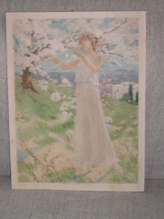 SchÖnes Lithografie Aus 1900 Datiert Manzi Joyant &co Bild