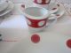 Kaffeeservice Kultobjekt Aus Den 70er Seltmann Weiden Dots Rot Vintage 1960-1969 Bild 2