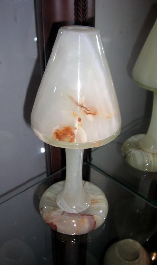 Onyx - Marmor - Schirmlampe Für Teelichter 25x10cm Bild