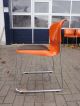 Stuhl Gerd Lange Design 70er Orange Stühle Stapelbar Swing Drabert Sm 400 2stück 1970-1979 Bild 1