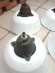 4/1st.  Emaillelampe Email Lampe Werkstatt Fabrik Industrie Industrial Loft 1920-1949, Art Déco Bild 6