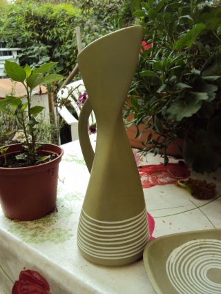 Sehr Eigenwillige Und Seltene 50er Vase,  Schälchen Dümler&breiden Unbeschädigt Bild