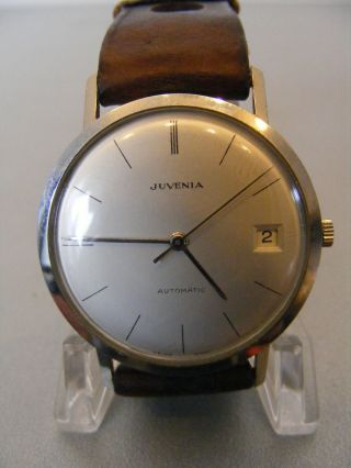 Juvenia Automatic Swiss Made Herrenarmbanduhr Von 1974 Bild