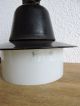 Art Deco Baushaus Lampe Deckenlampe Email Opalglas Siemens Loft Industrie 1920-1949, Art Déco Bild 9