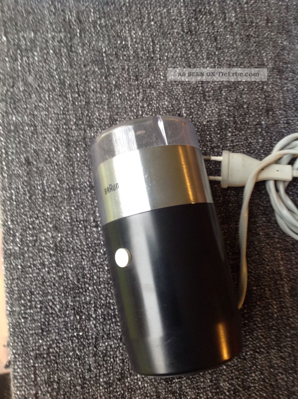 Elektrische Design Kaffeemühle Braun Schwarz Chrom Lubs Dieter Rams Ära