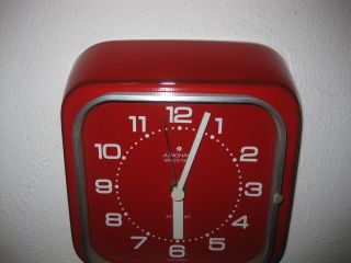 Alte Junghans Keramik Uhr Küchenuhr Wanduhr Ato - Mat Panton Ära 70er Jahre Bild