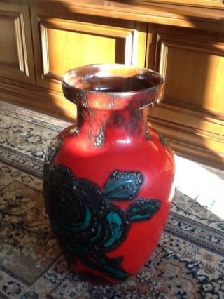 Retro Vase 60`er Jahre Keramik Bodenvase 50 Cm Hoch Bild